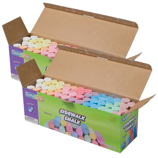 2 Packs: 52 ct. (104) Creativity Street® Assorted Colors Sidewalk Chalk
